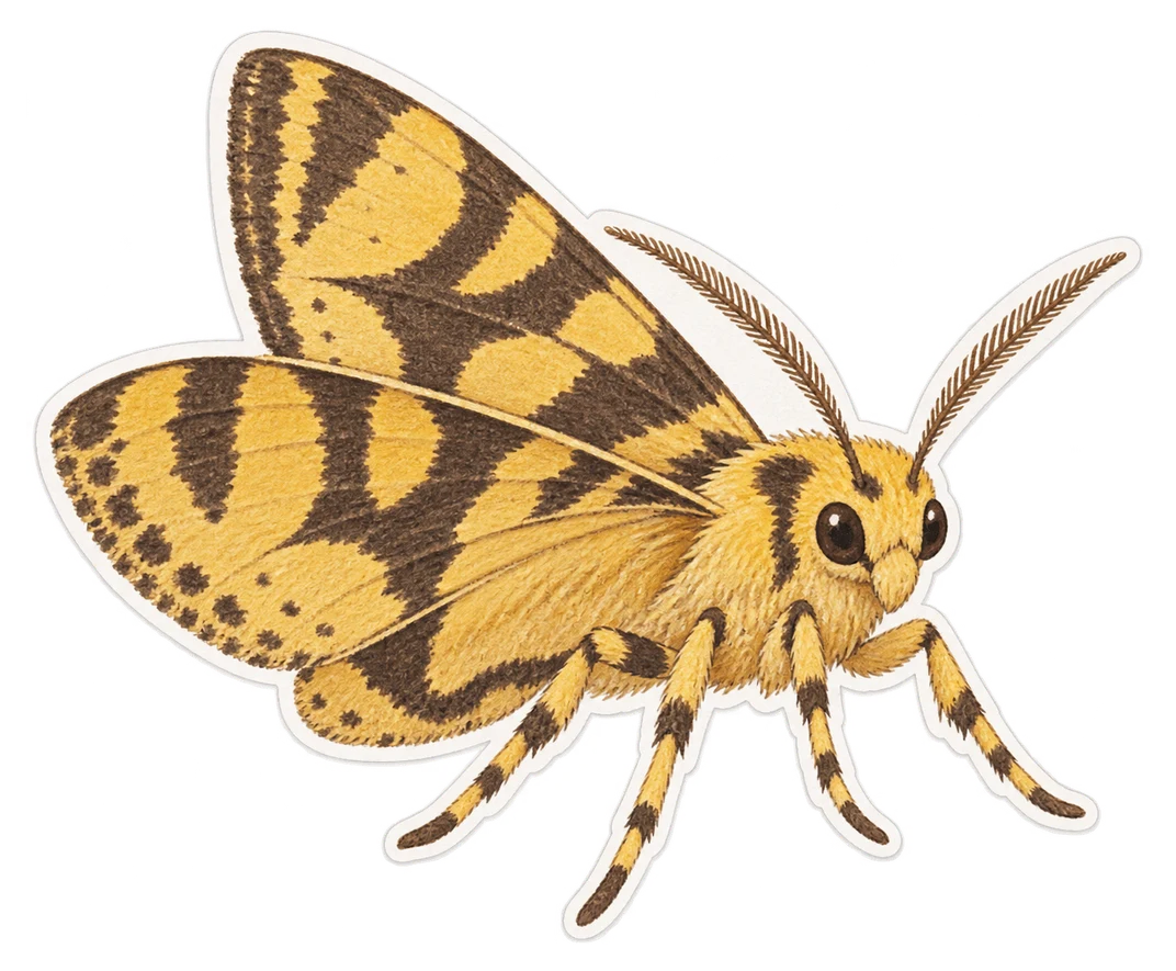 L'arlequinette jaune (Emmelia trabealis)