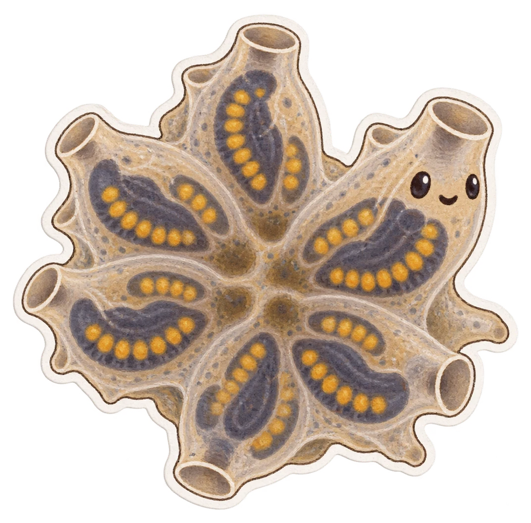 L'ascidie étoilée (Botryllus schlosseri)