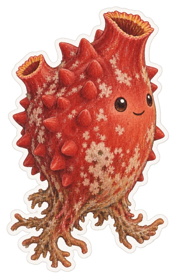 L'ascidie rouge (Halocynthia papillosa)