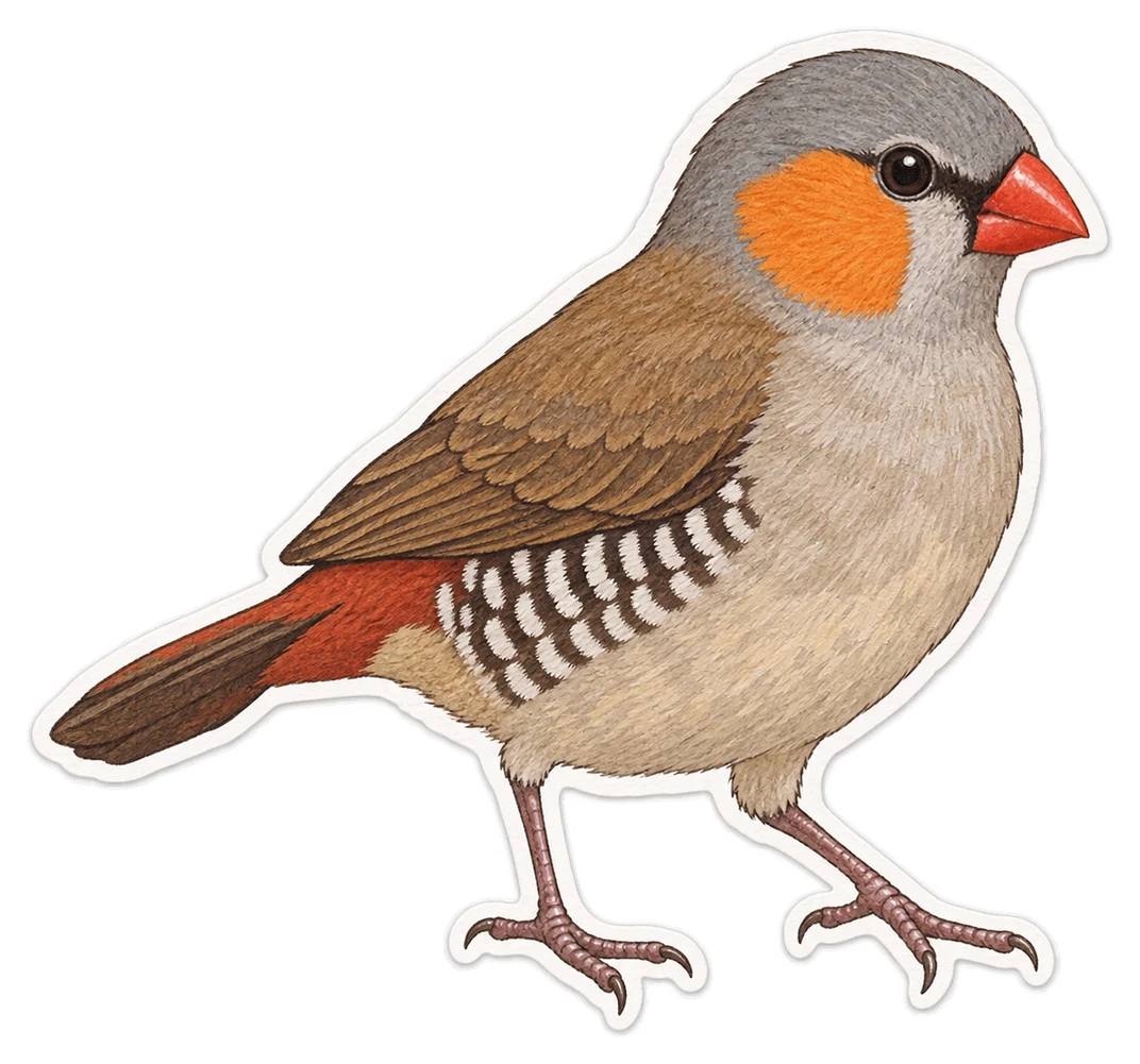L’astrild à joues orange (Estrilda melpoda)