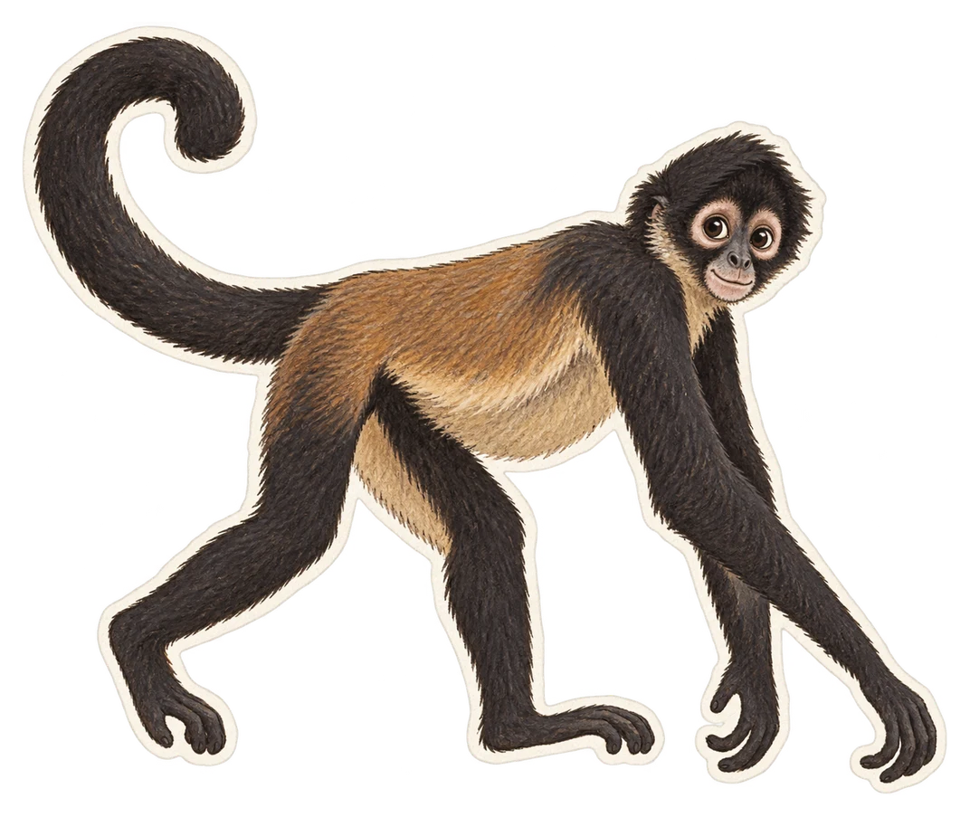 L’atèle de Geoffroy (Ateles geoffroyi)