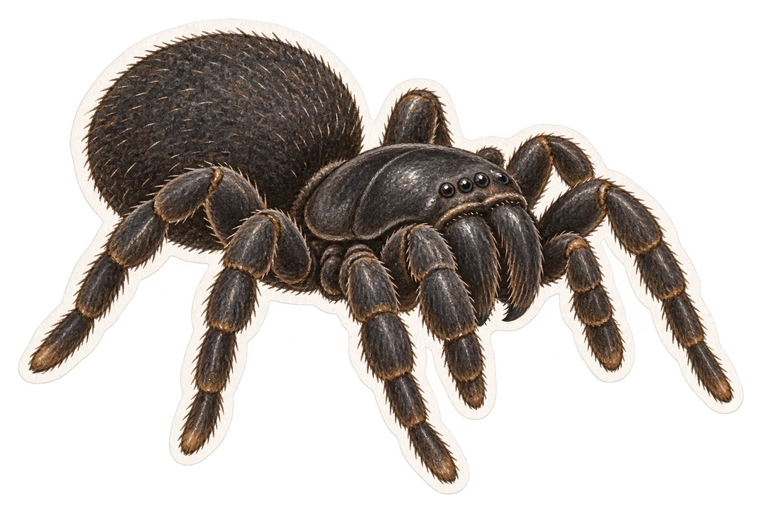 L'atypus piceus (Atypus piceus)
