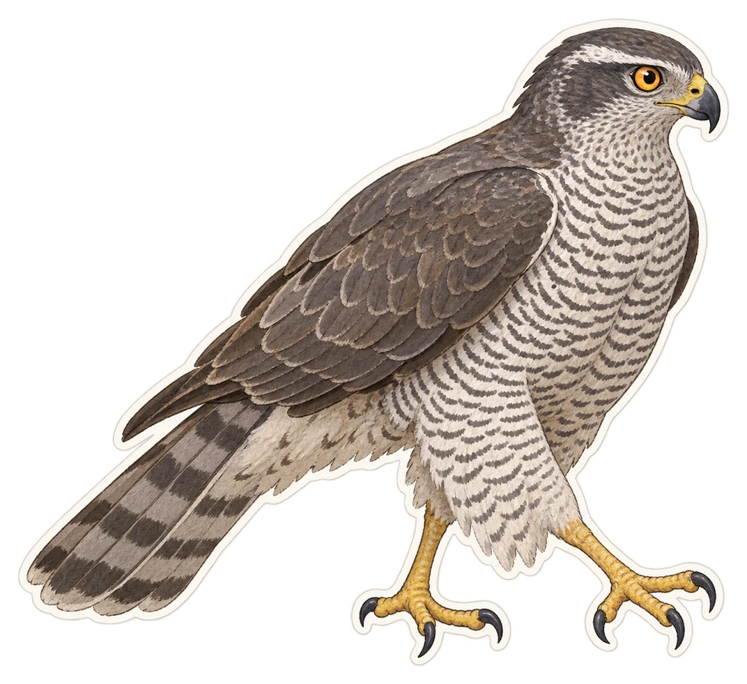 L'autour des palombes (Astur gentilis)