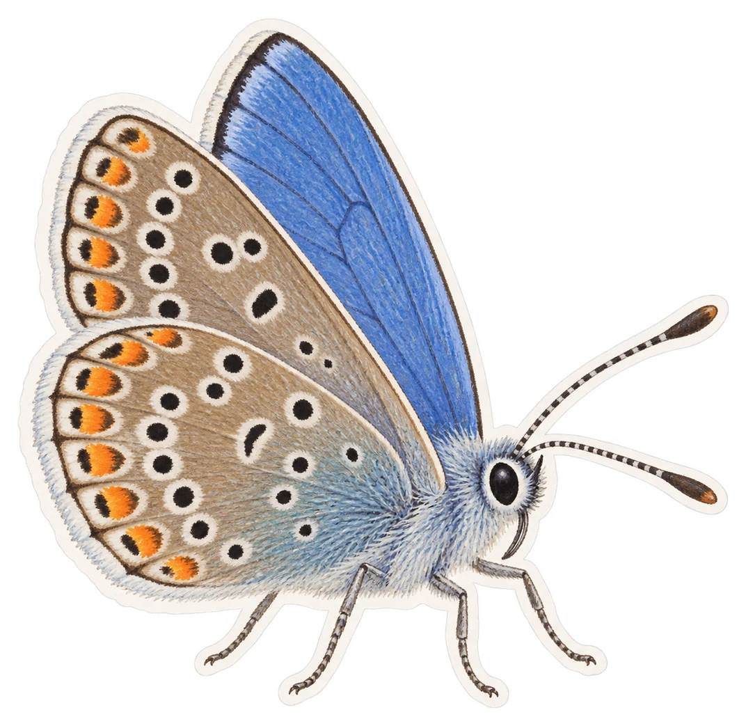 L'azuré commun (Polyommatus icarus)