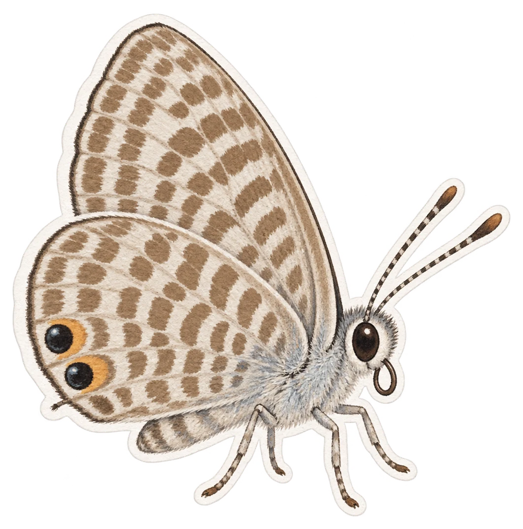 L'azuré de la luzerne (Leptotes pirithous)