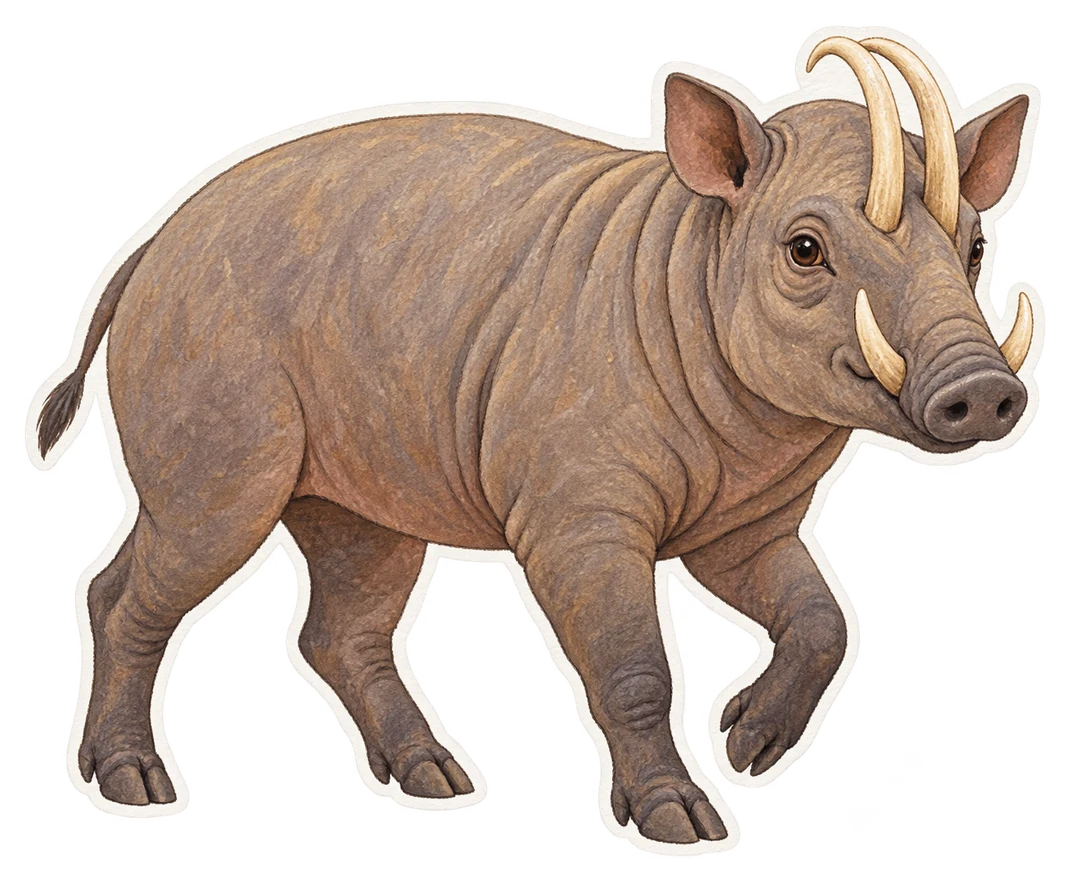 Le babiroussa des Moluques (Babyrousa babyrussa)