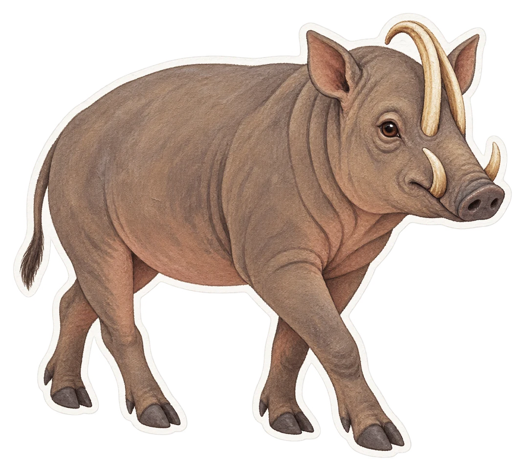 Le babiroussa des Togian (Babyrousa togeanensis)