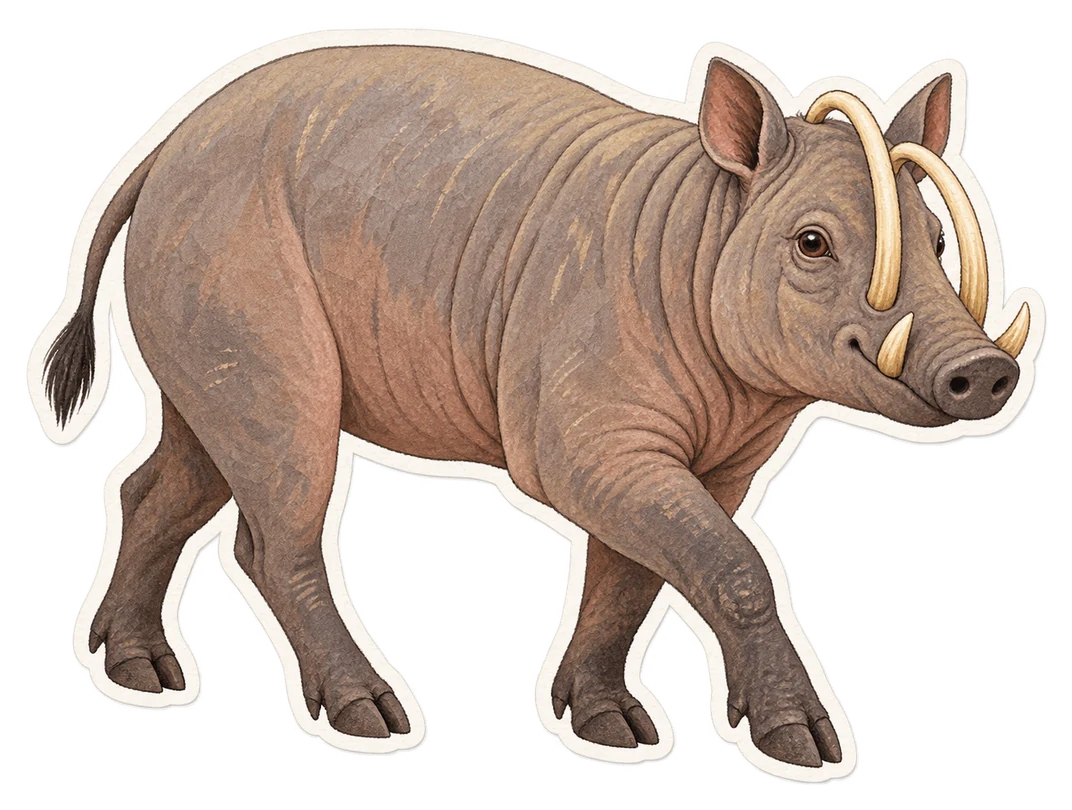 Le babiroussa (Babyrousa celebensis)