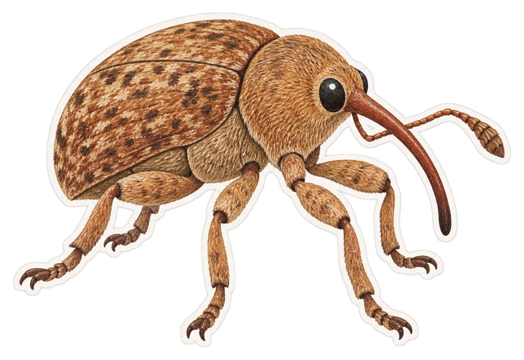 Le balanin des noisettes (Curculio nucum)