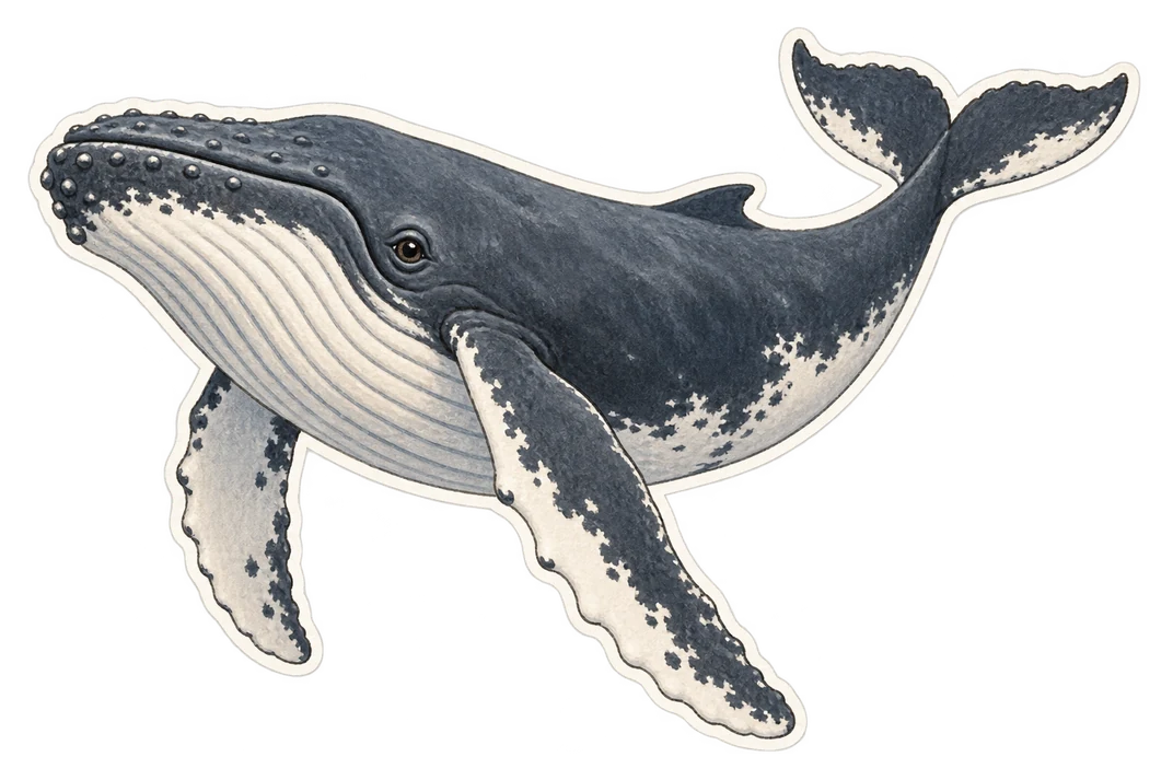 La baleine à bosse (Megaptera novaeangliae)