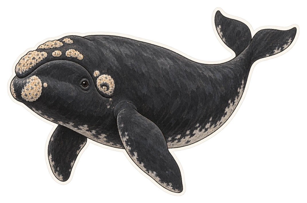 La baleine franche boréale (Eubalaena glacialis)
