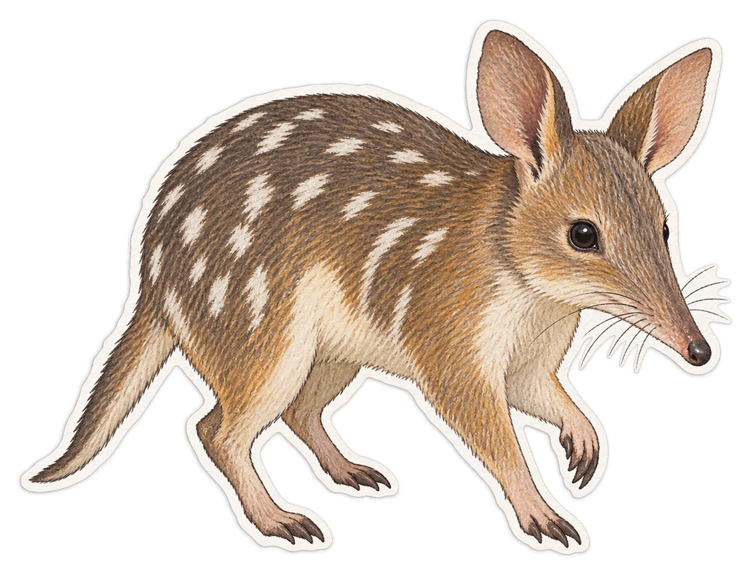 Le bandicoot à long nez (Perameles nasuta)