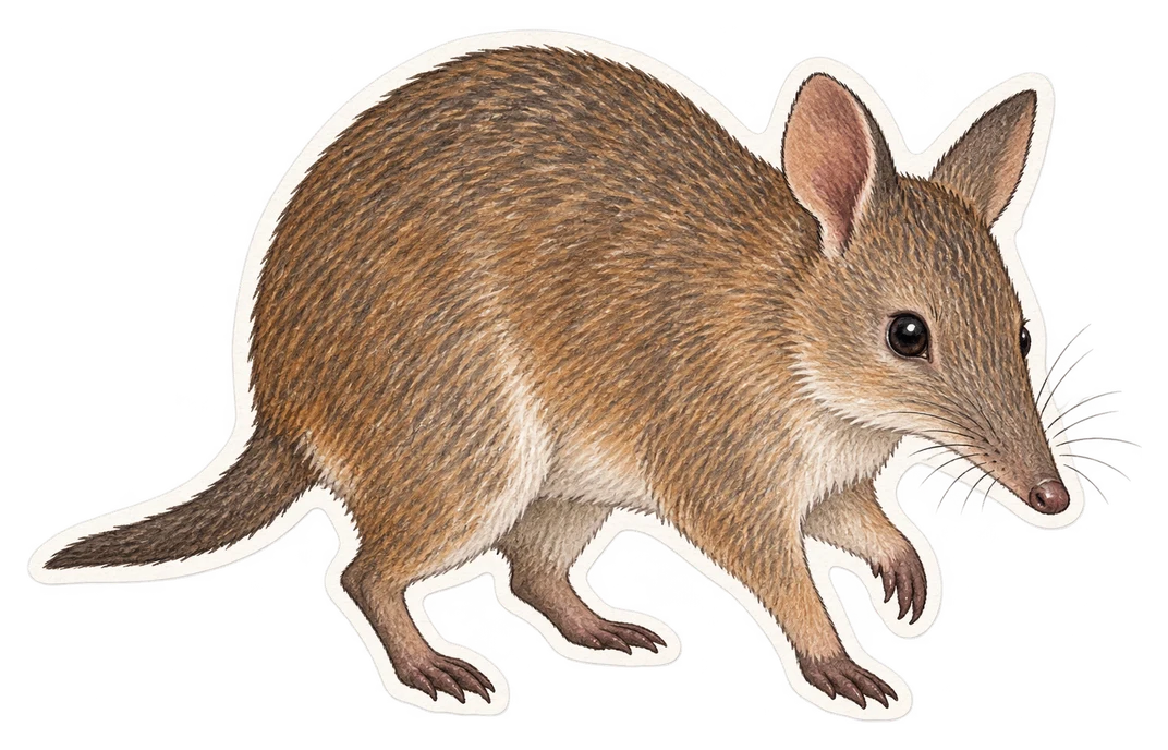 Le bandicoot brun du Sud (Isoodon obesulus)
