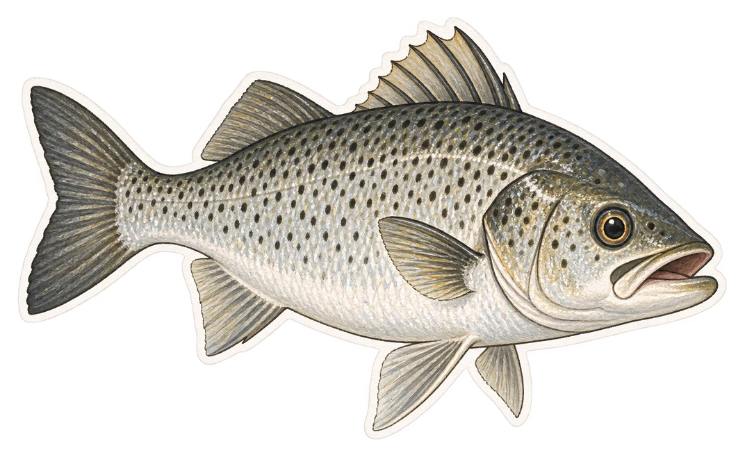 Le bar moucheté (Dicentrarchus punctatus)