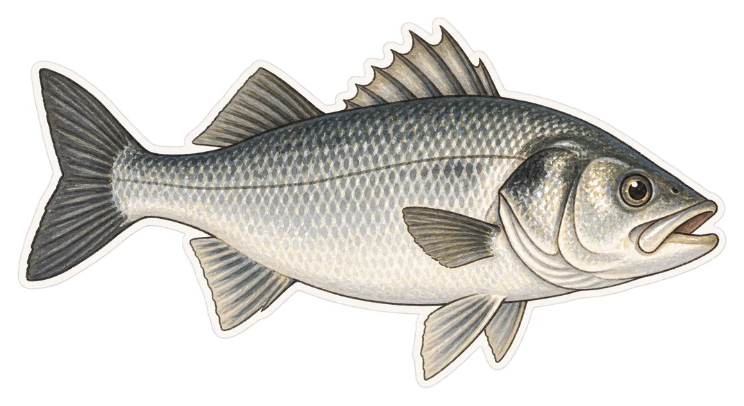 Le bar (Dicentrarchus labrax)