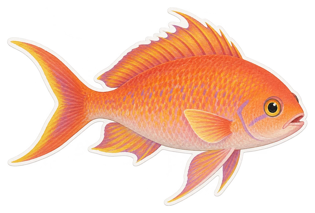 Le barbier commun (Anthias anthias)