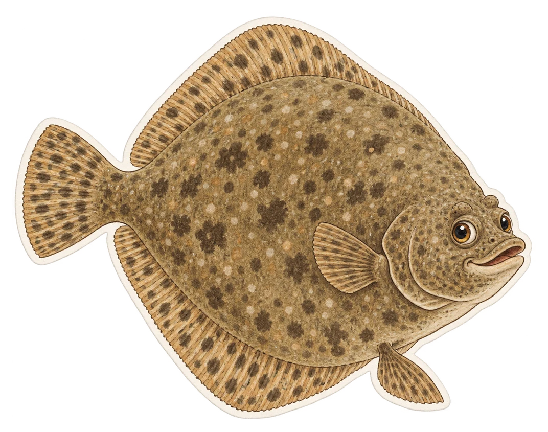 La barbue (Scophthalmus rhombus)