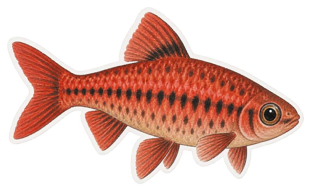 Le barbus cerise (Puntius titteya)