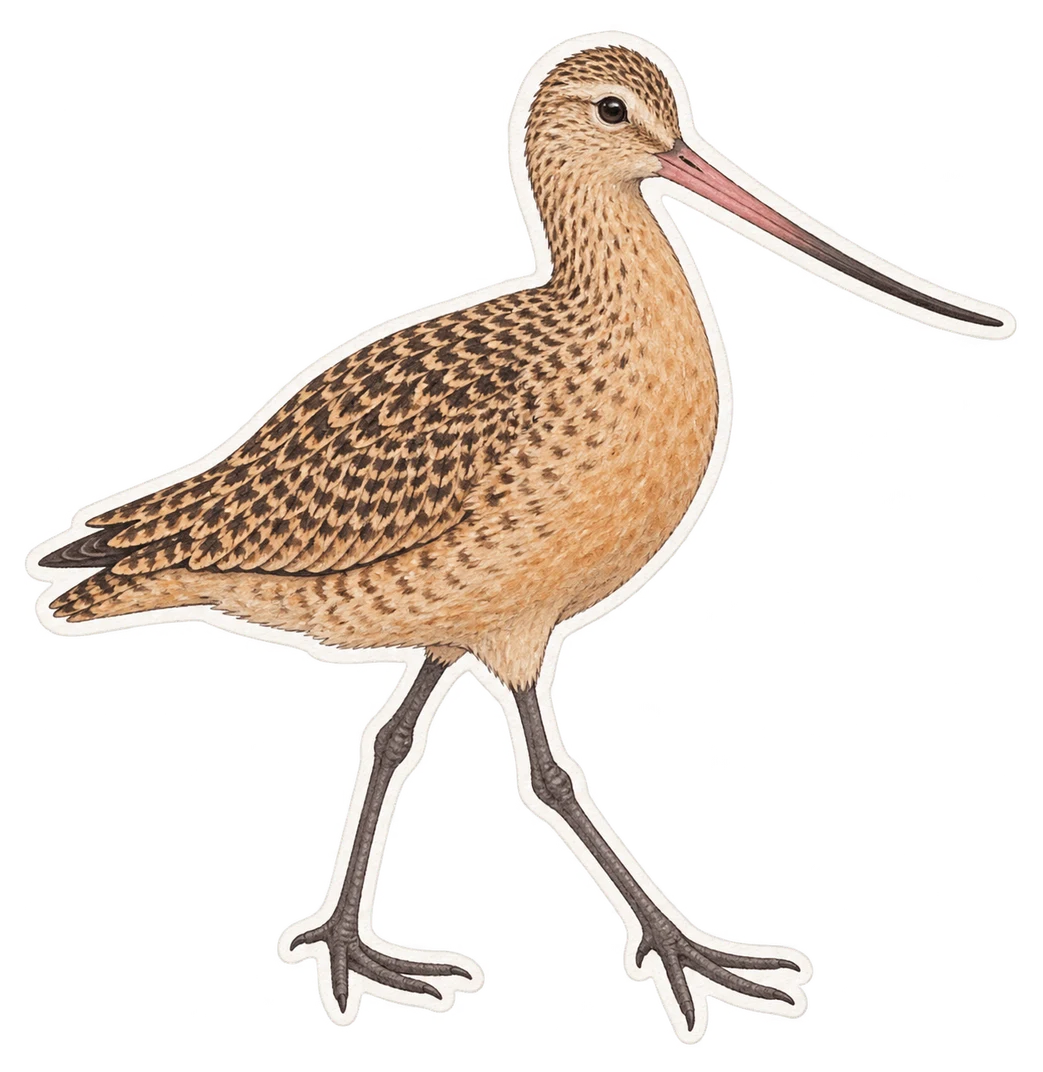 La barge marbrée (Limosa fedoa)
