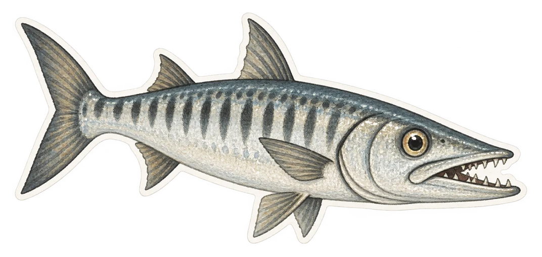 Le barracuda méditerranéen (Sphyraena sphyraena)