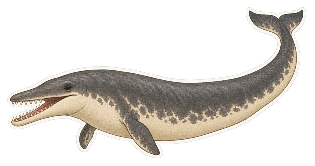 Le basilosaure (Basilosaurus cetoides)