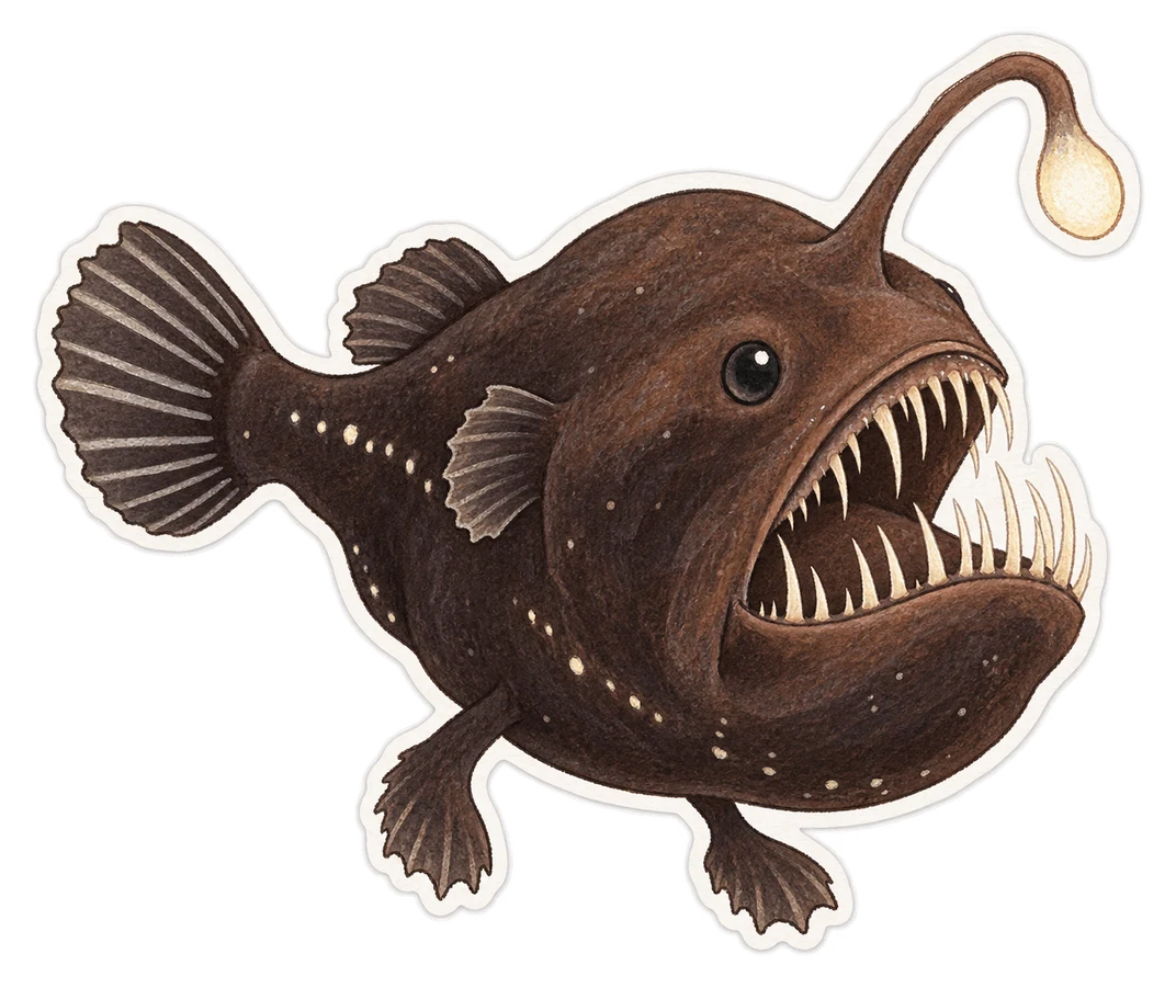 La baudroie abyssale de Johnson (Melanocetus johnsonii)