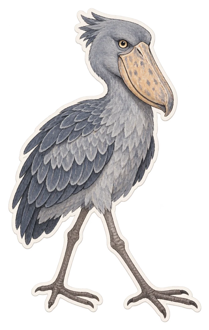 Le bec-en-sabot du Nil (Balaeniceps rex)