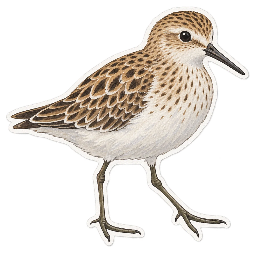 Le bécasseau de Temminck (Calidris temminckii)