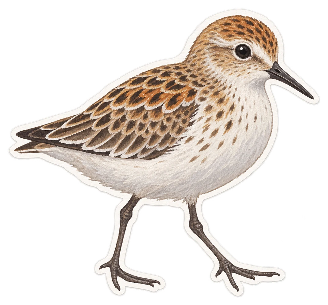 Le bécasseau minute (Calidris minuta)