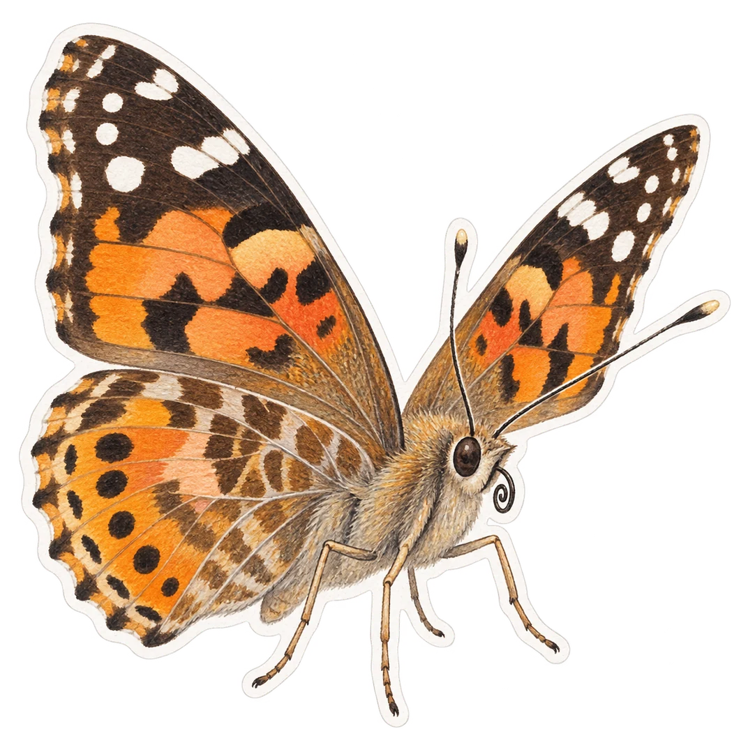 La belle-Dame (Vanessa cardui)