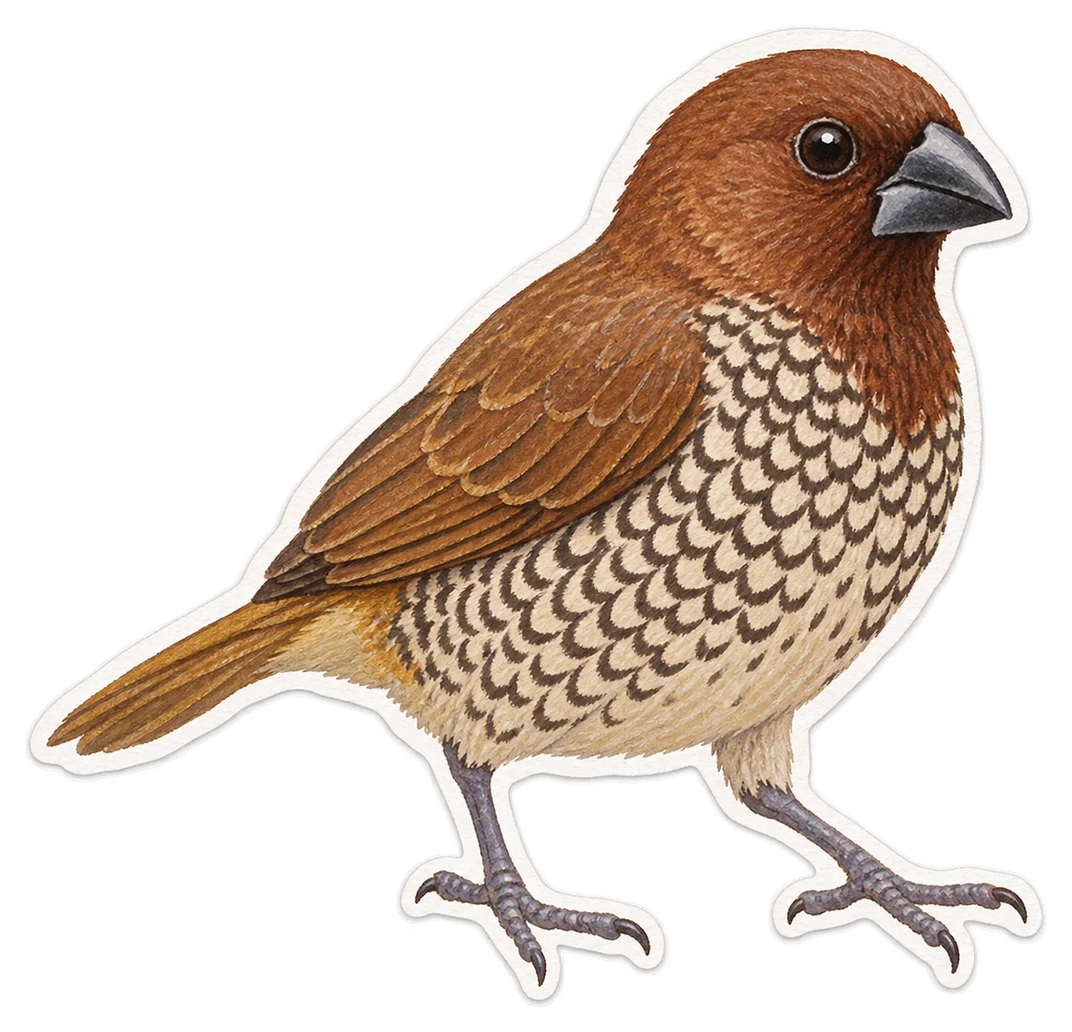 Le bengali domestique (Lonchura striata domestica)