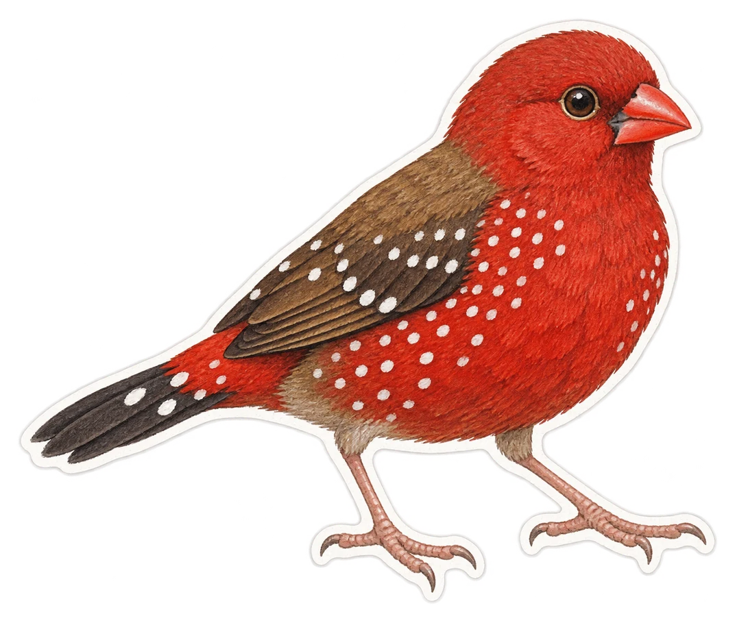 Le bengali rouge (Amandava amandava)
