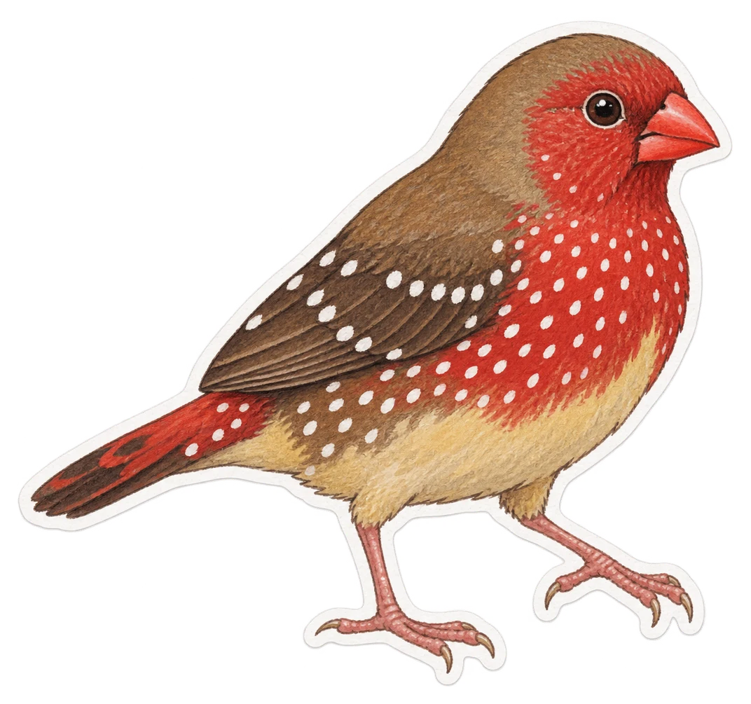 Le bengali zébré (Amandava subflava)