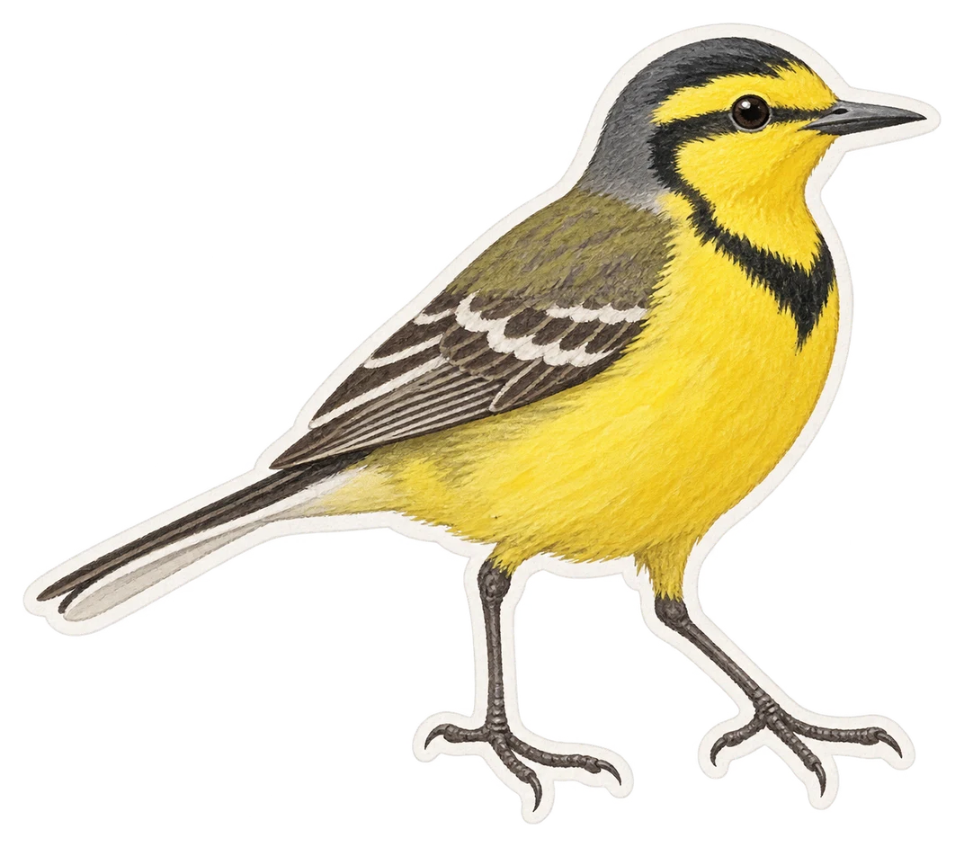 La bergeronnette citrine (Motacilla citreola)