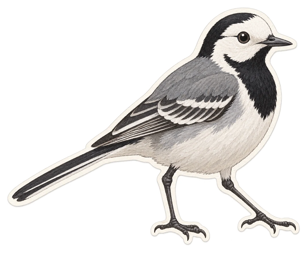 La bergeronnette grise (Motacilla alba)