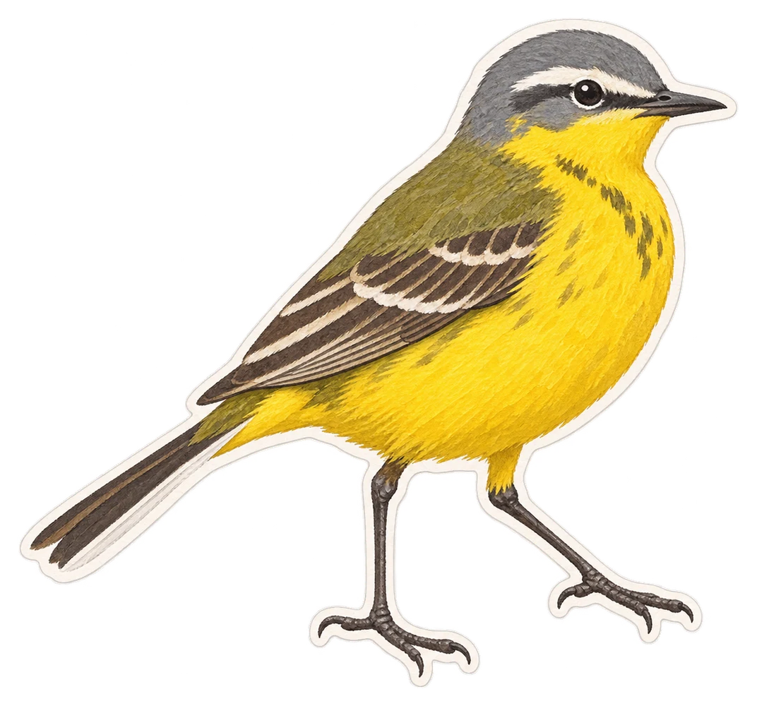 La bergeronnette printanière (Motacilla flava)