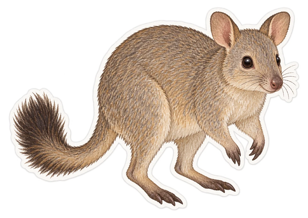 La bettongie à queue touffue (Bettongia penicillata)