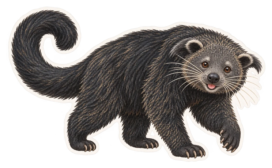 Le binturong (Arctictis binturong)