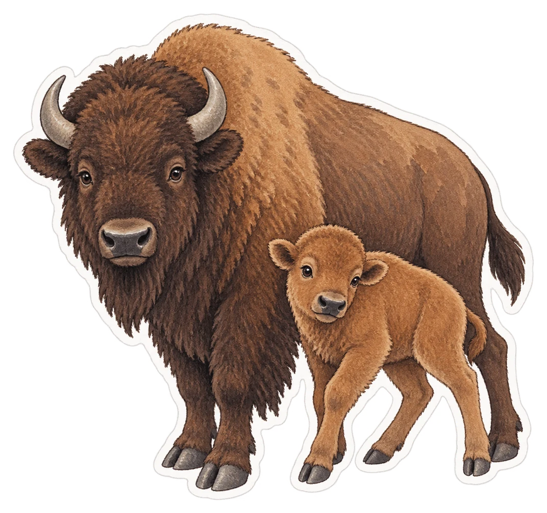 Le petit du bison