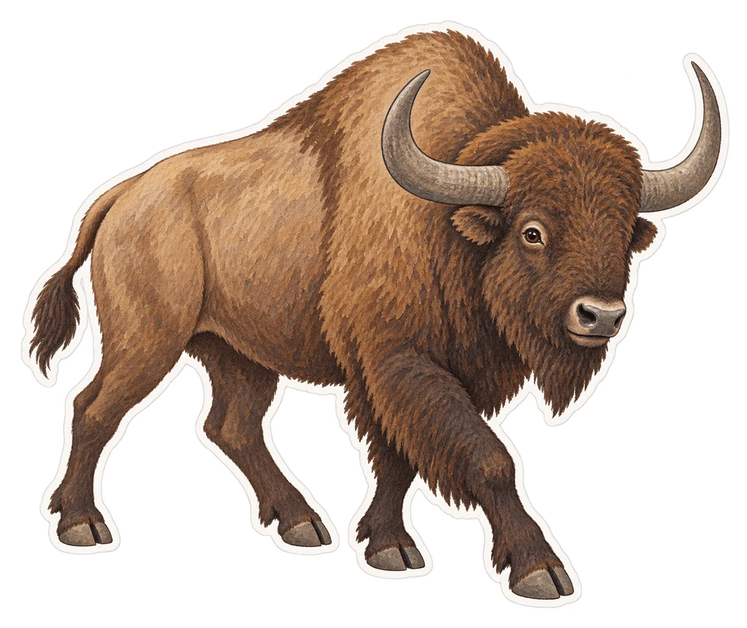 Le bison des steppes (Bison priscus)