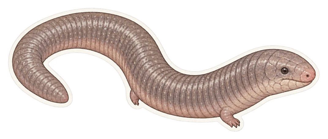 Le blanus cendré (Blanus cinereus)