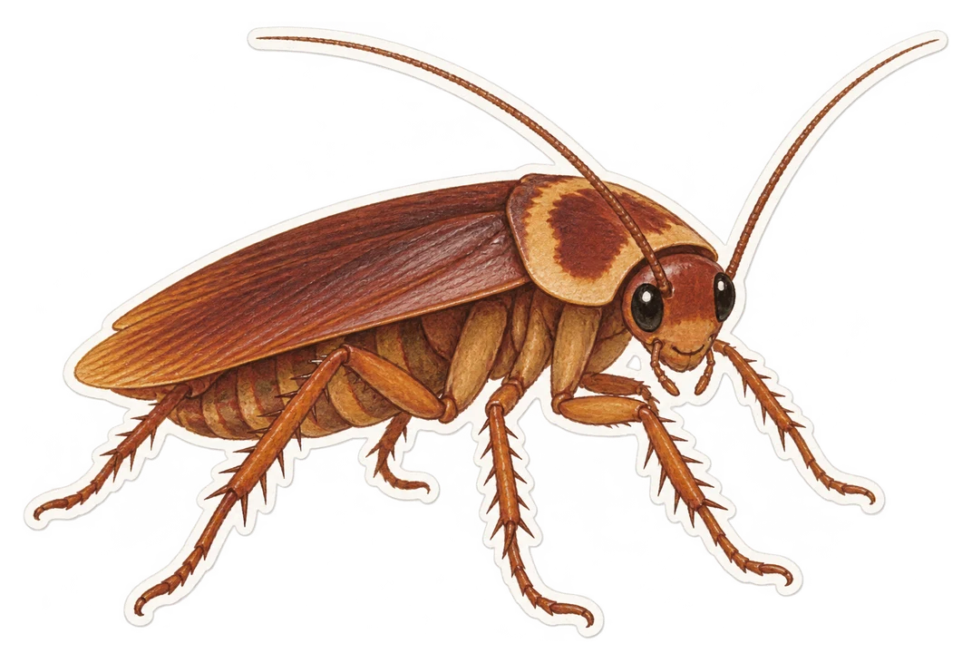 La blatte américaine (Periplaneta americana)