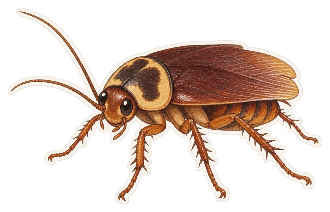 La blatte australienne (Periplaneta australasiae)