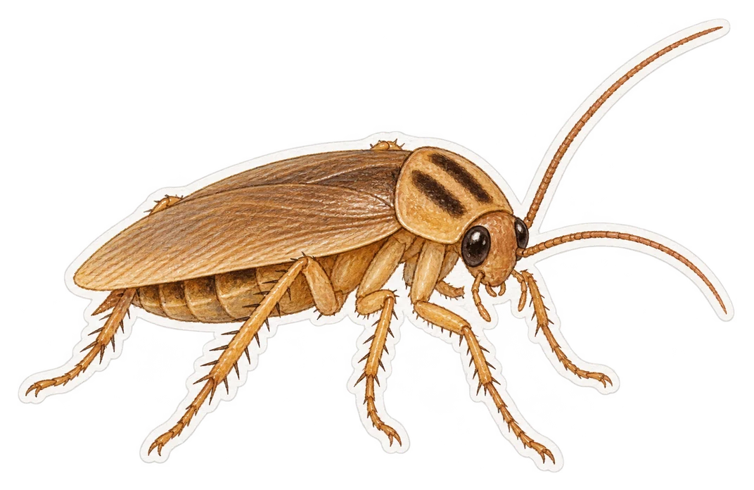 La blatte germanique (Blattella germanica)