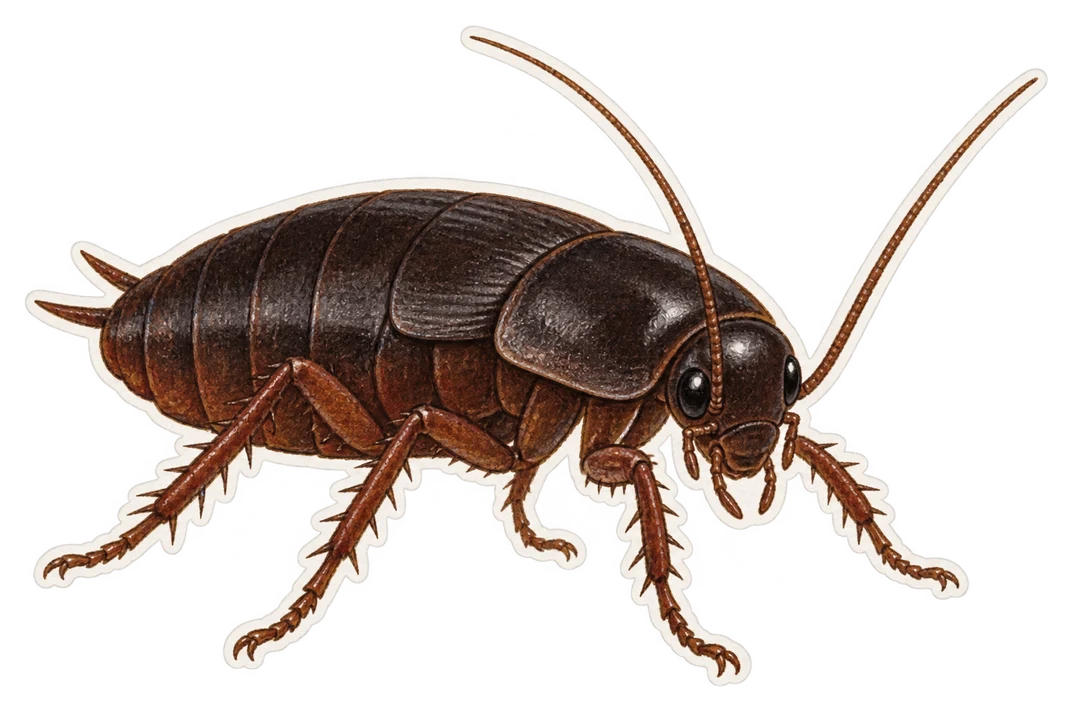 La blatte orientale (Blatta orientalis)