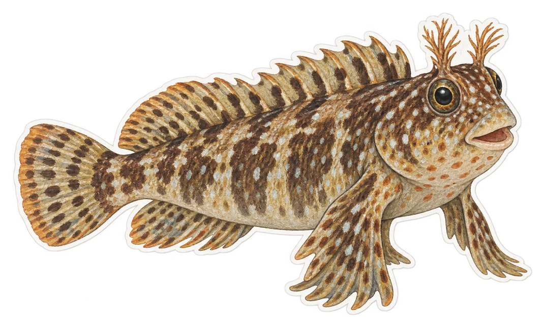 La blennie gattorugine (Parablennius gattorugine)