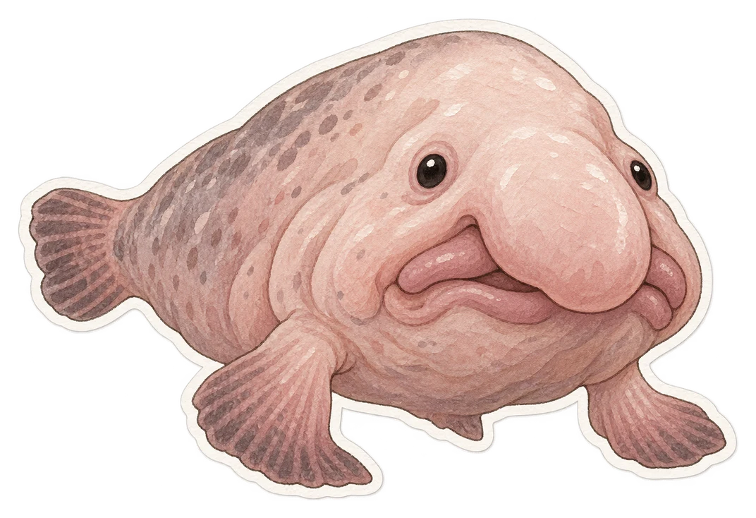 Le blobfish (Psychrolutes marcidus)