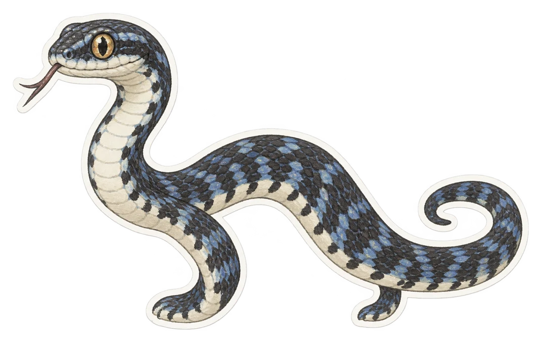 Le boïga vert (Boiga cyanea)
