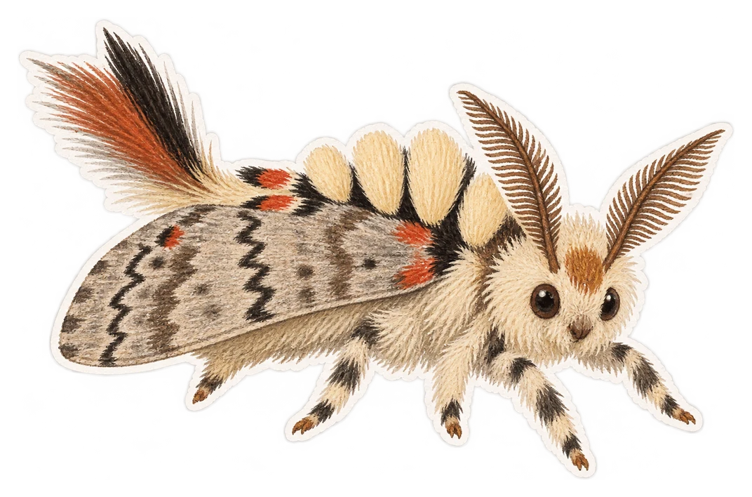 Le bombyx antique (Orgyia antiqua)