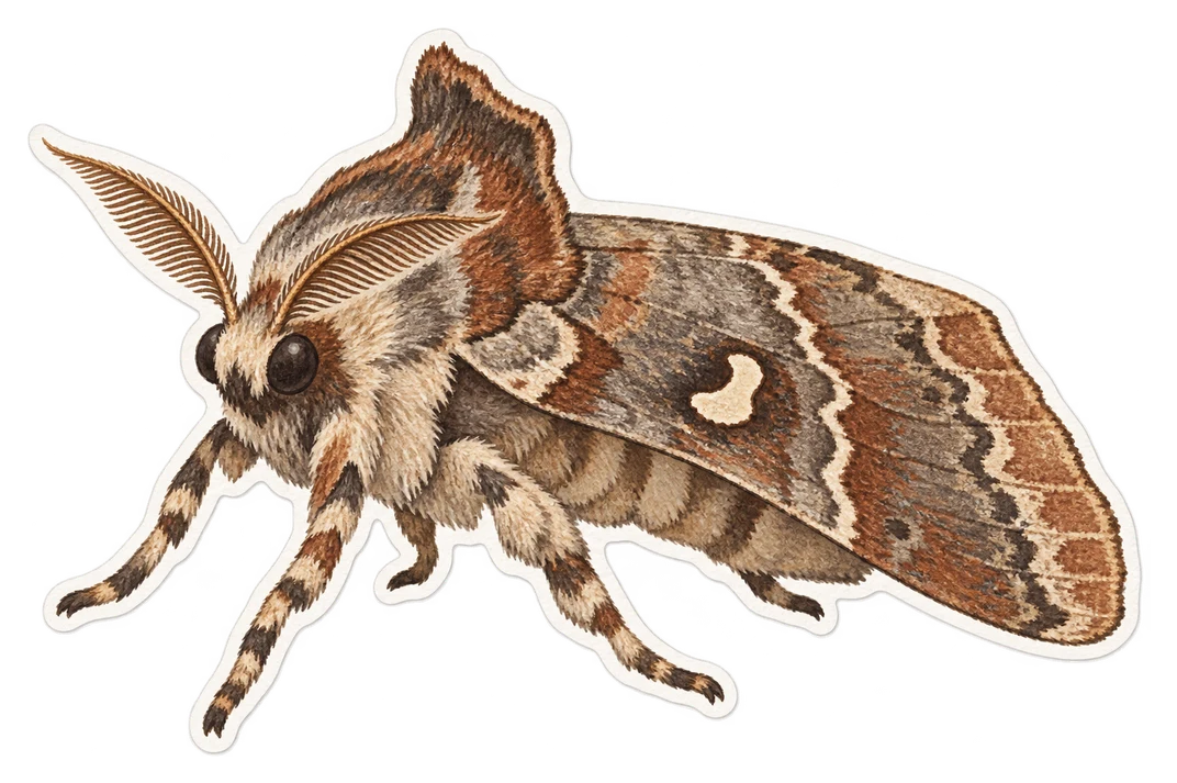 Le bombyx dictéoïde (Pheosia gnoma)